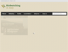 Tablet Screenshot of birdwatchinginitaly.com